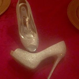 Women’s silver heels